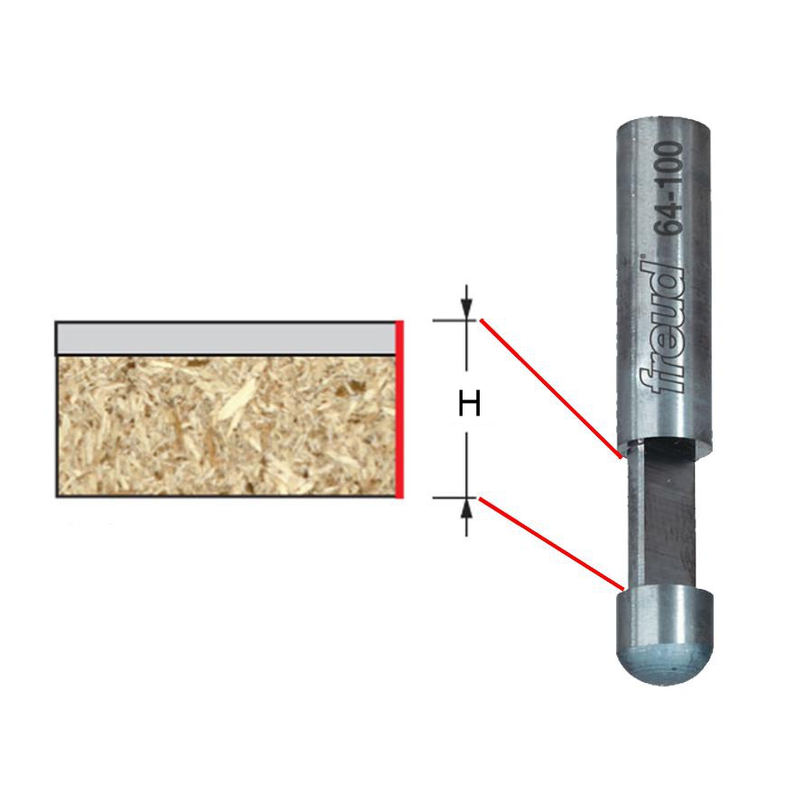 Solid Carbide Flush Router Bit